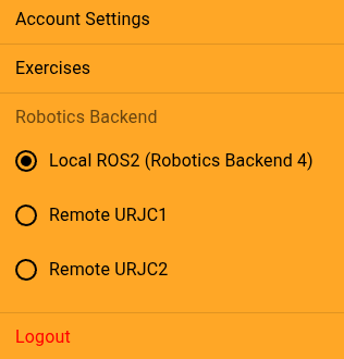 Robotics Backend Option