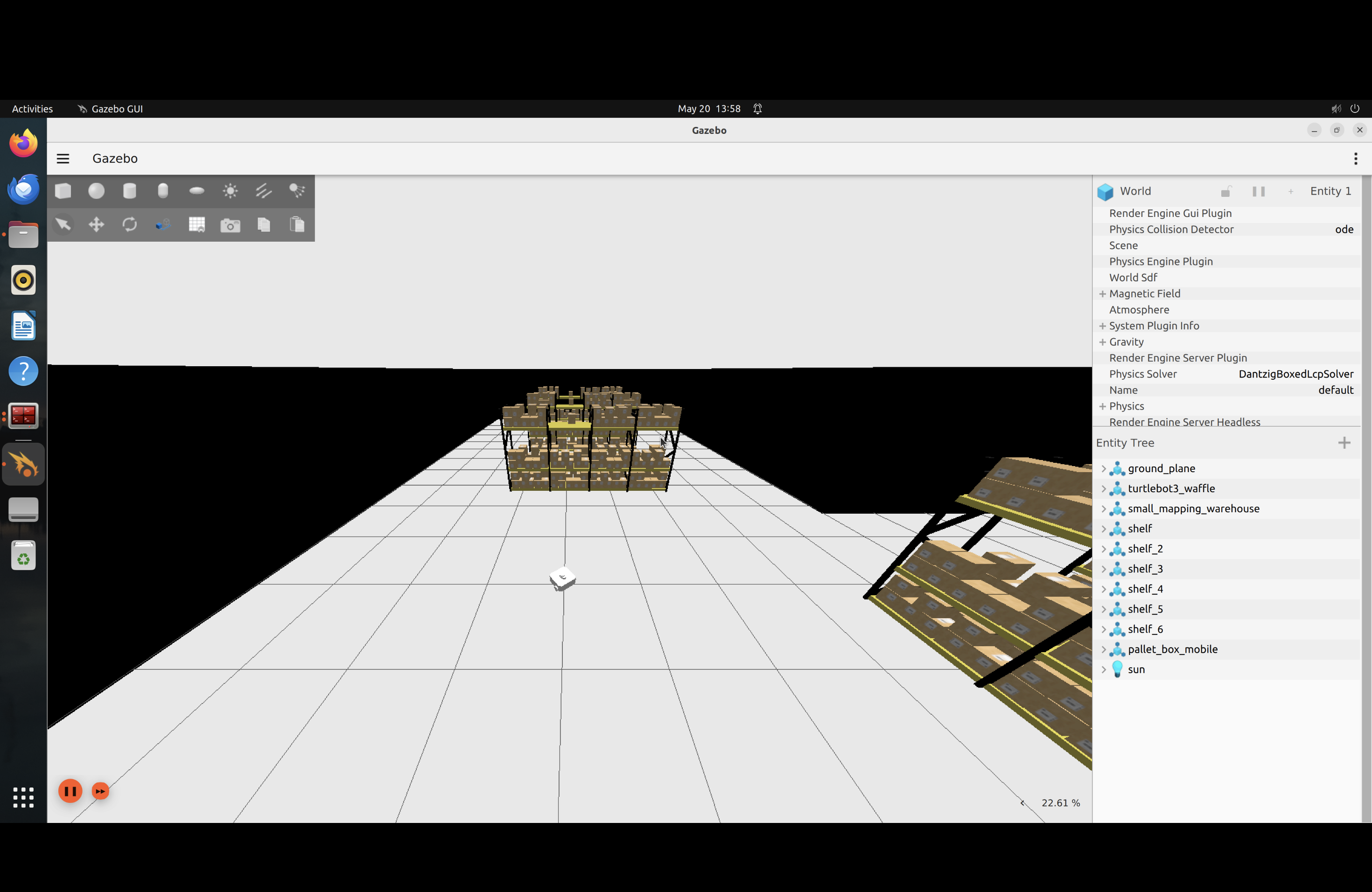 Laser Mapping Simulation